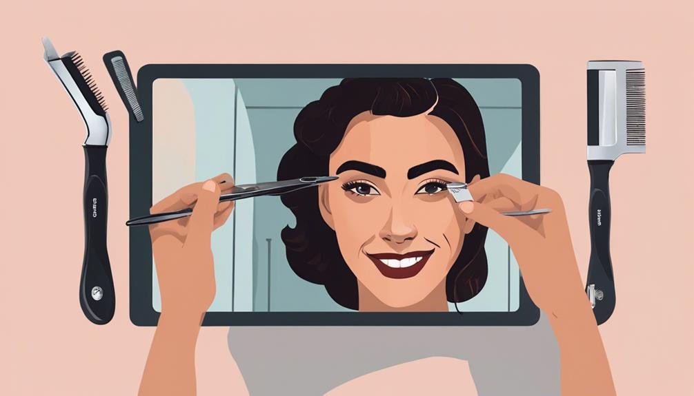 eyebrow slits style statement