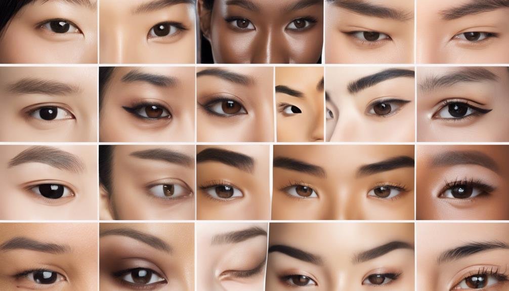 eyebrow shapes in asia