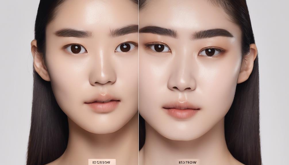 korean eyebrow shape trends